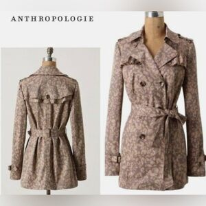 Anthropologie Subtle Survival Trench Coat by Daughters Of Liberation sz12